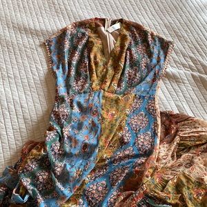 Anthropologie Sachin & Babi Boho Chiffon Gown size 12 NWT